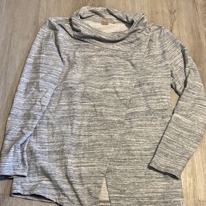Danskin Light Gray Athletic Sweatshirt